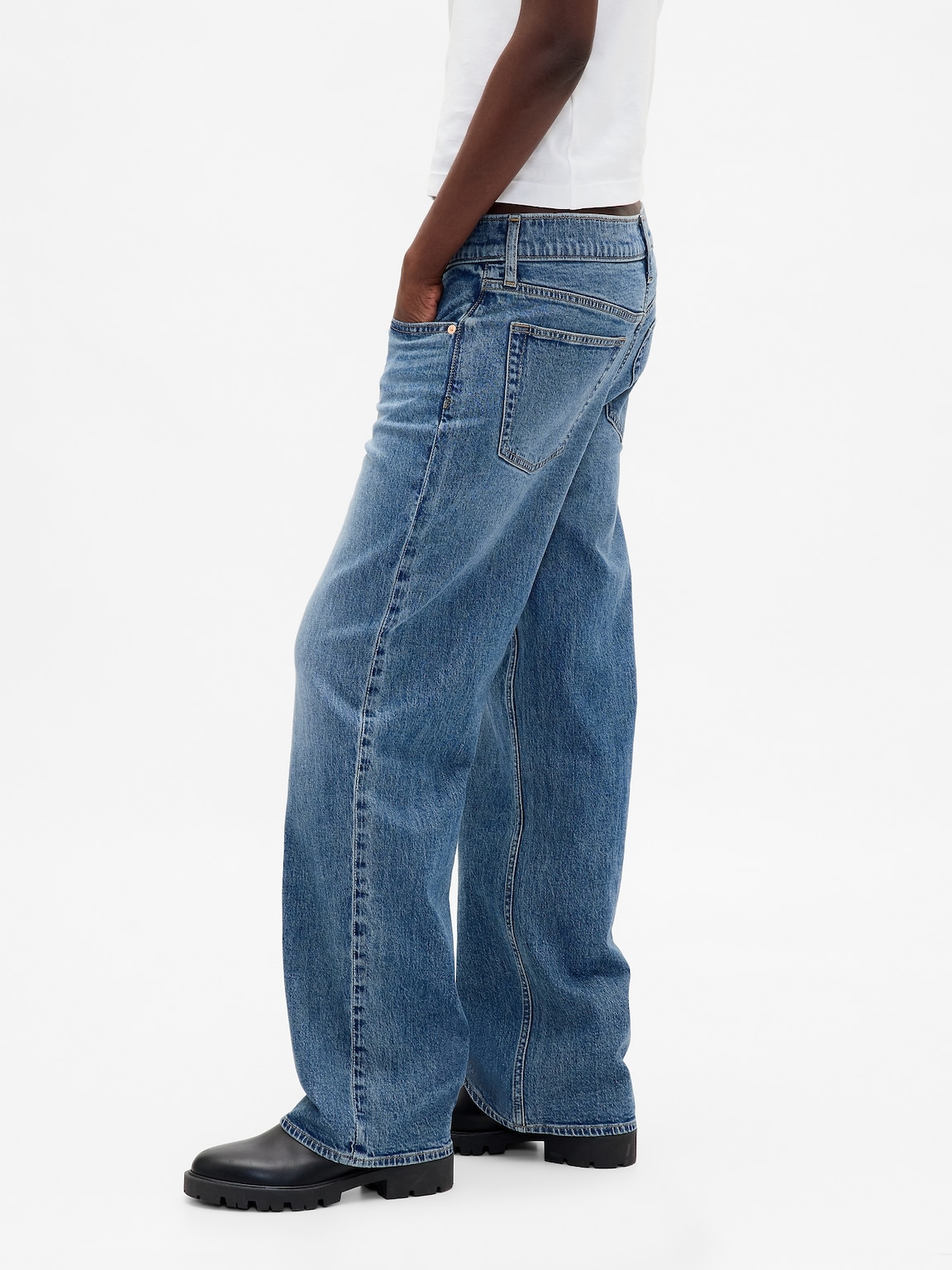 Low Rise '90s Loose Jeans