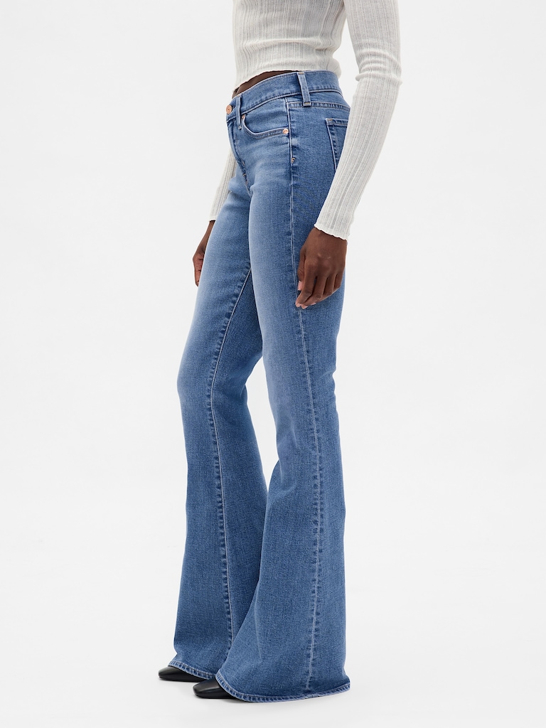 Low Rise Flare Jeans