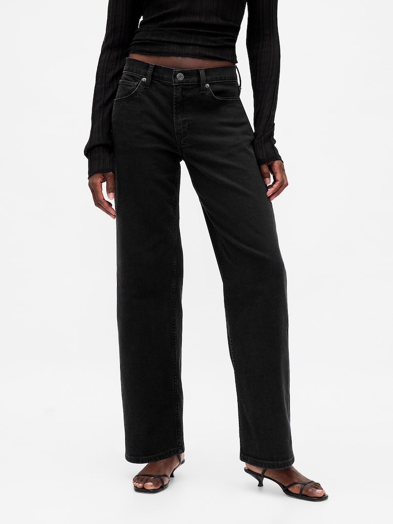 Low Rise '90s Loose Jeans