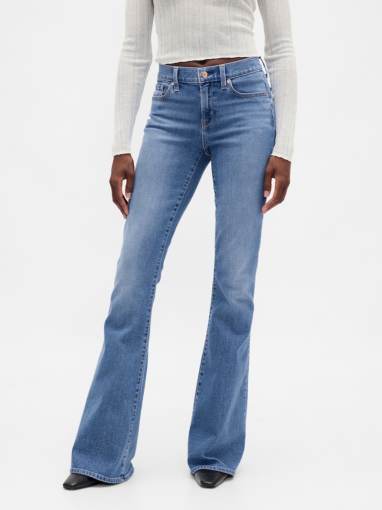 Low Rise Flare Jeans