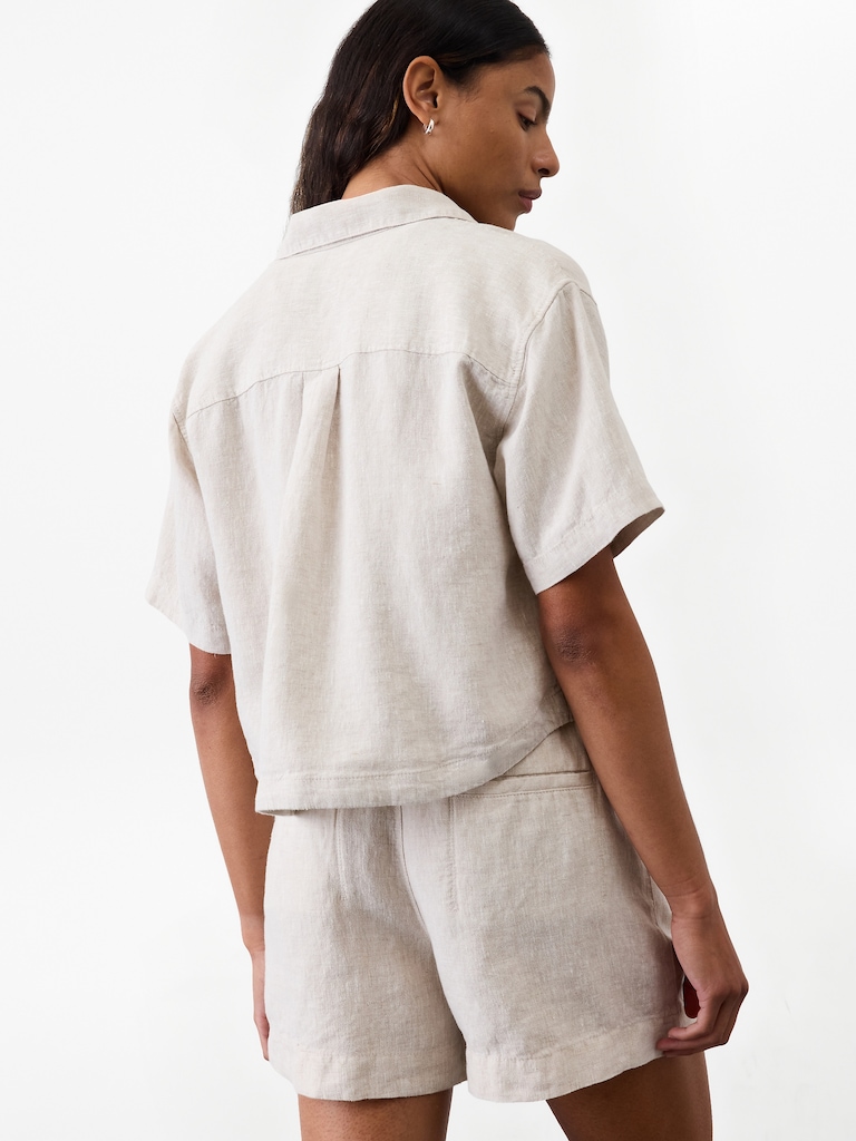 Retreat Linen Short Sleeve Shirt