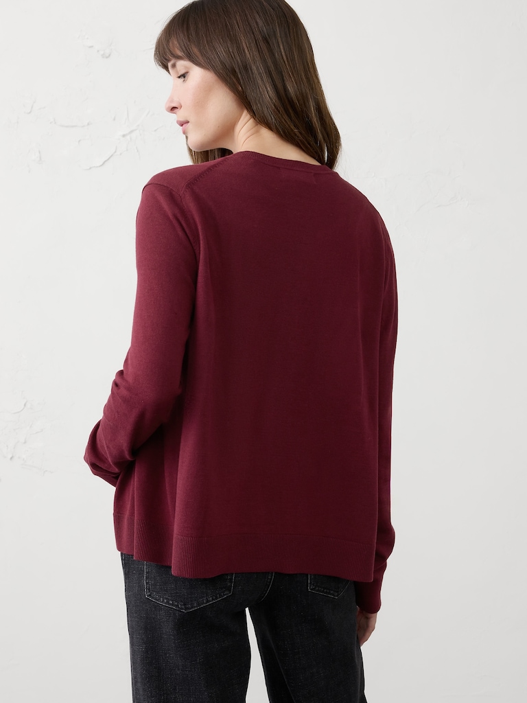 Forever V-Neck Cardigan Sweater