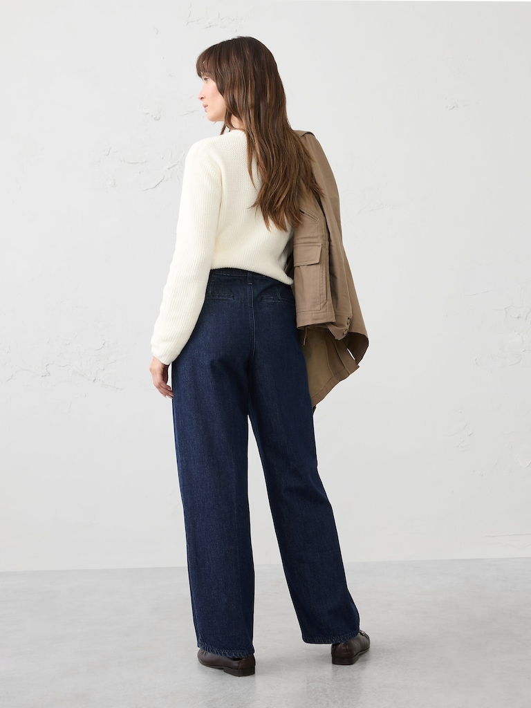 Straight High-Rise Luxe Trouser Jean