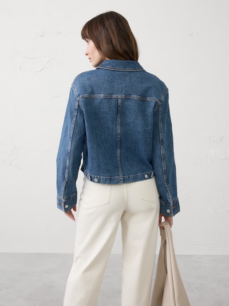 Denim Cropped Jacket
