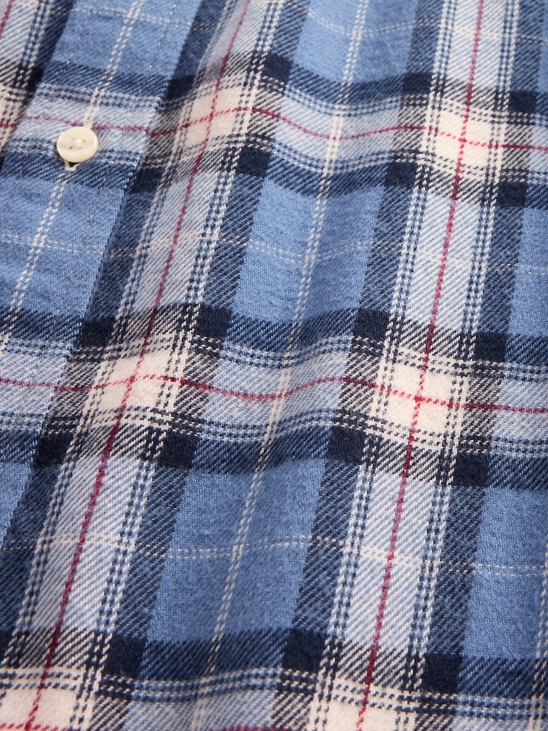 Organic Cotton Relaxed Flannel Shirt