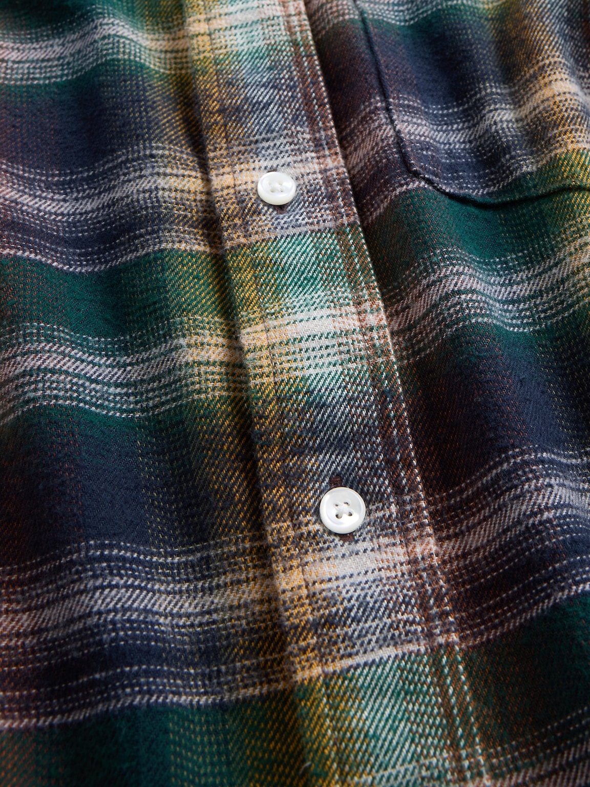 Organic Cotton Relaxed Flannel Shirt