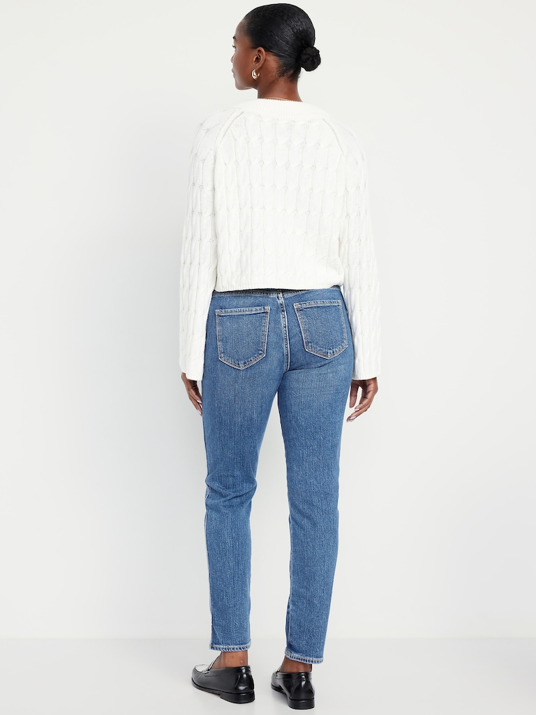 Curvy High-Waisted Vintage Slim Jeans