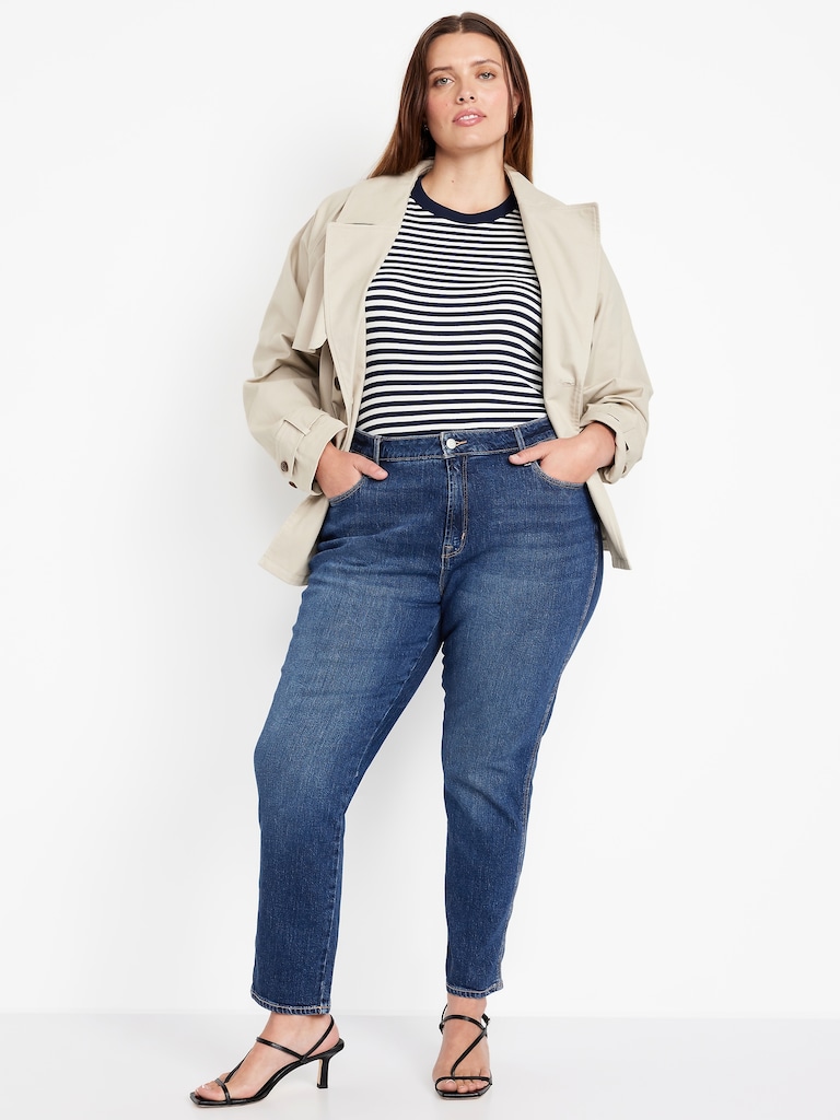 Curvy High-Waisted Vintage Slim Jeans
