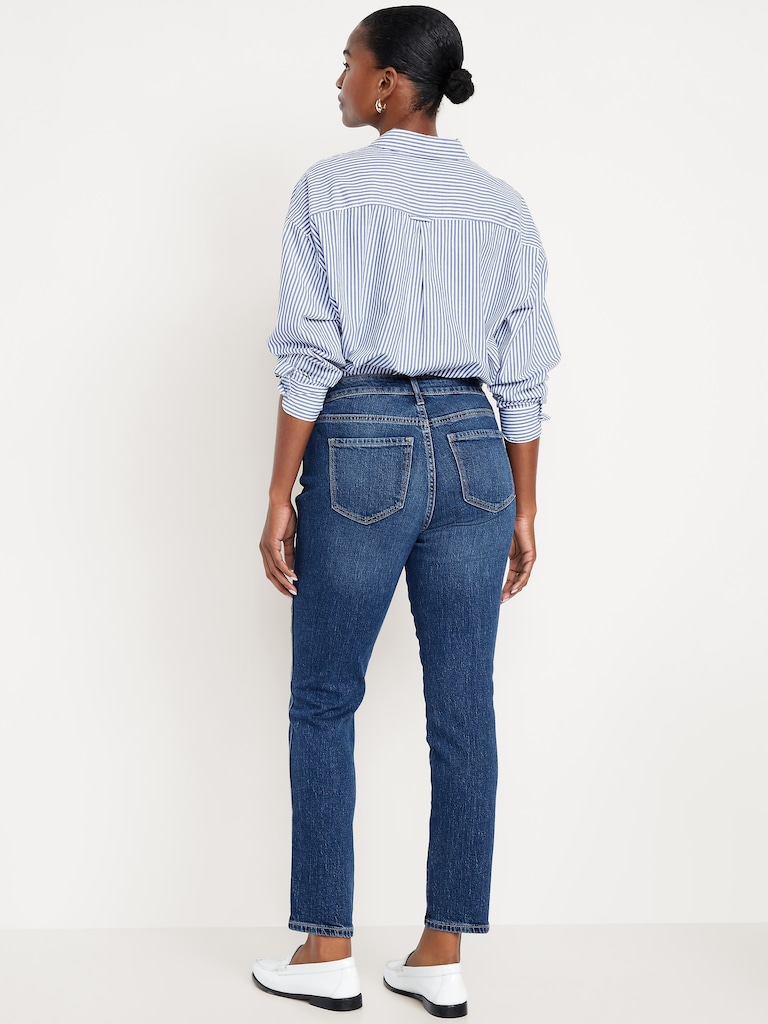 Curvy High-Waisted Vintage Slim Jeans