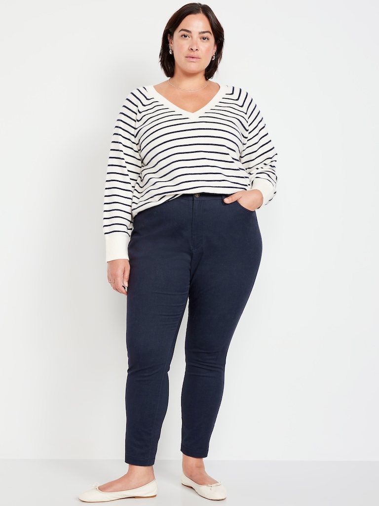 High-Waisted Uniform Skinny Pants