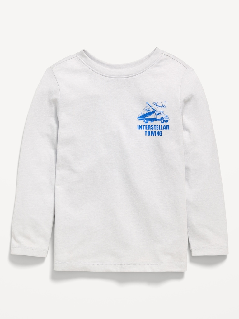 Long-Sleeve Unisex Graphic T-Shirt for Toddler