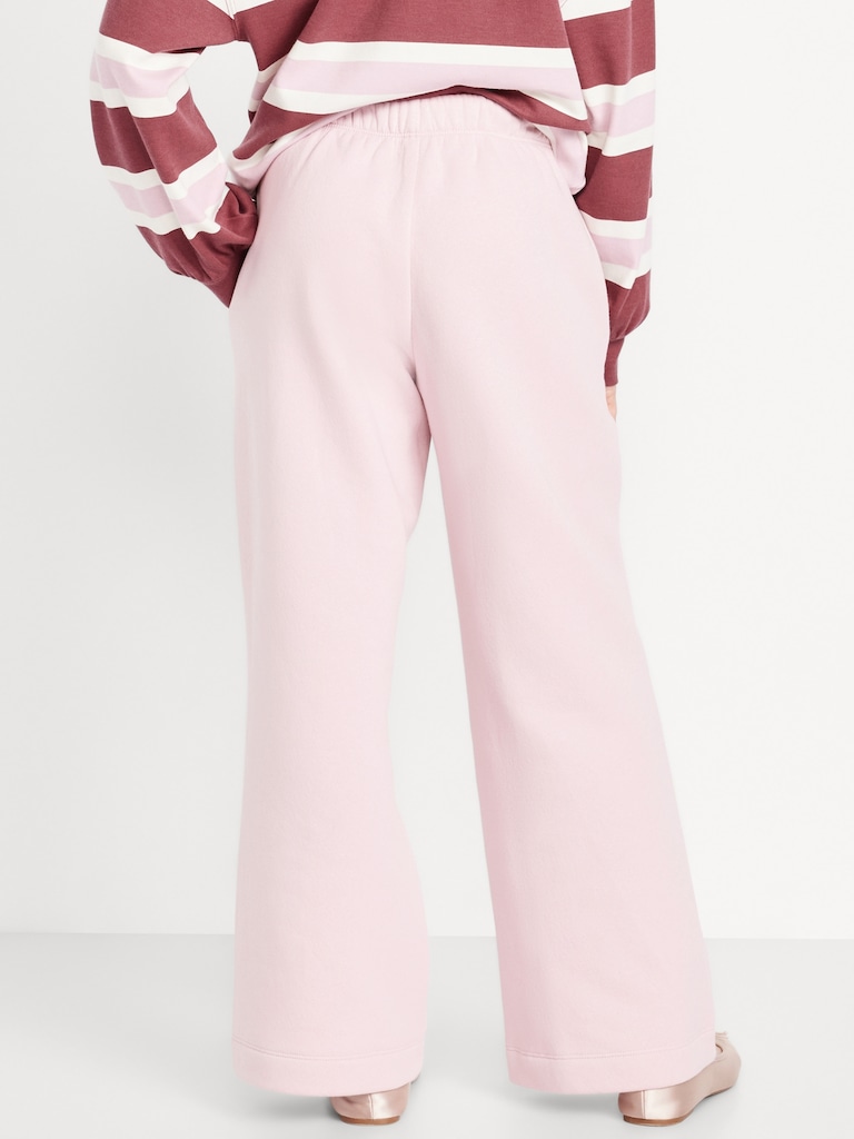 Favorite Fleece High-Waisted Wide-Leg Sweatpants for Girls
