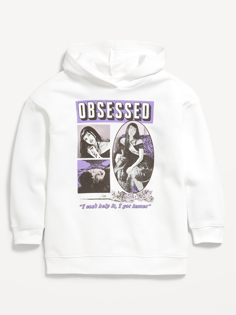 Olivia Rodrigo™ Oversized Graphic Tunic Pullover Hoodie for Girls