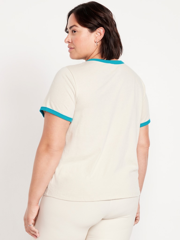 Miami Dolphins EveryWear Crew-Neck Ringer T-Shirt