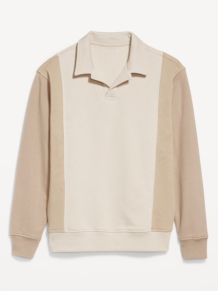 Rotation Fleece Color-Block Polo