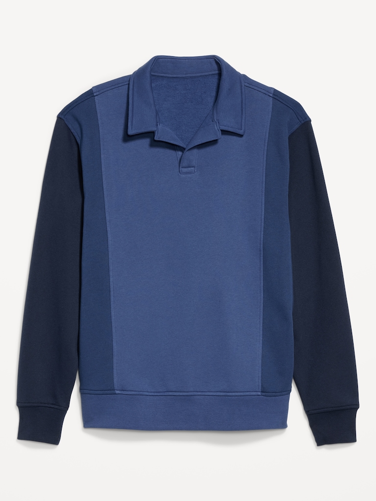 Rotation Fleece Color-Block Polo
