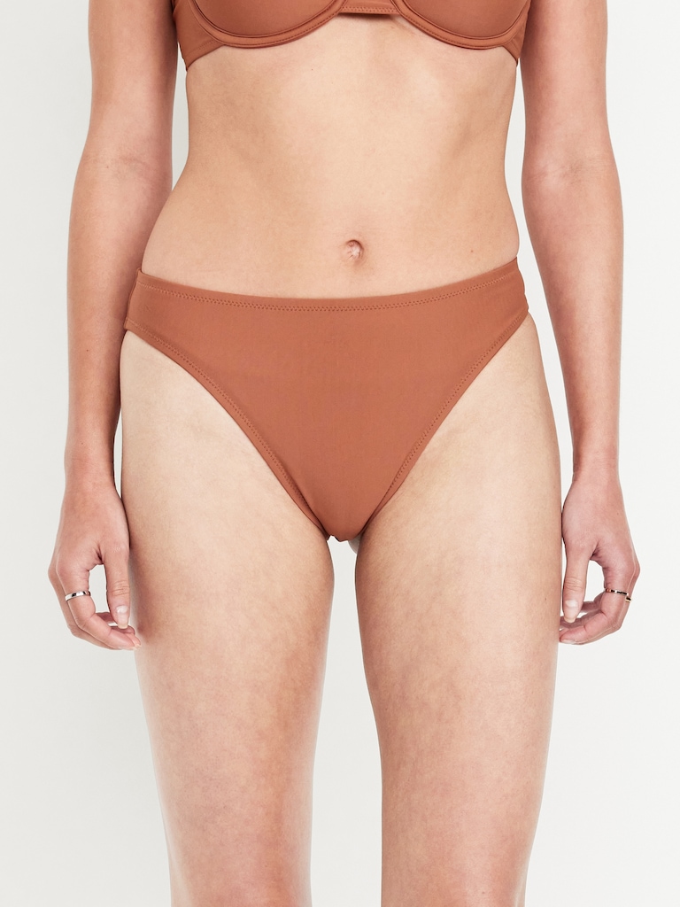 Mid-Rise Bikini Swim Bottoms