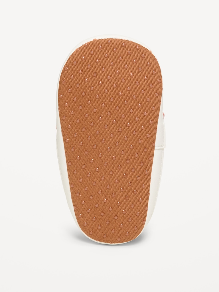 Shiny Faux-Suede Bow Sneakers for Baby