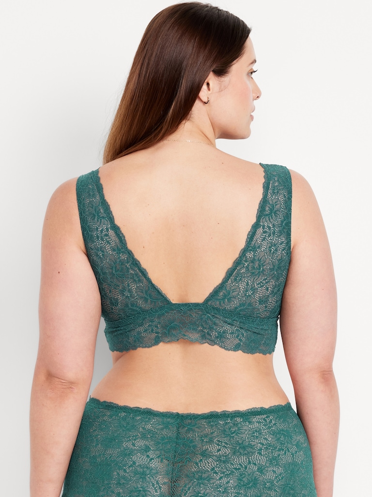 V-Neck Lace Bralette