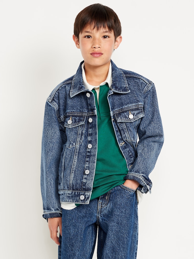Non-Stretch Jean Trucker Jacket for Boys