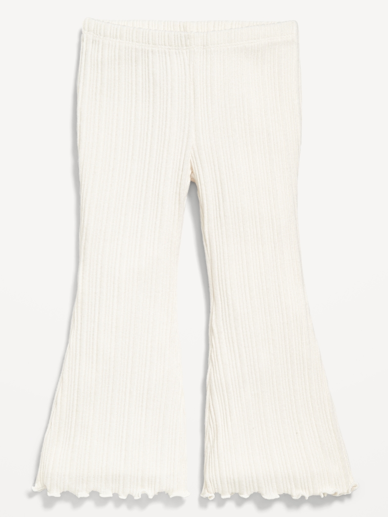 Cozy Ribbed Flare-Leg Leggings for Toddler Girls