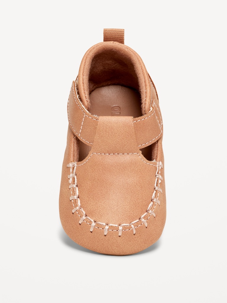 Faux-Leather Moccasin Shoes for Baby