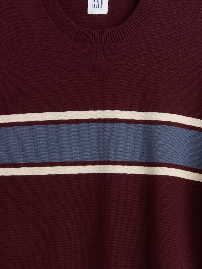 Stripe Crewneck Sweater