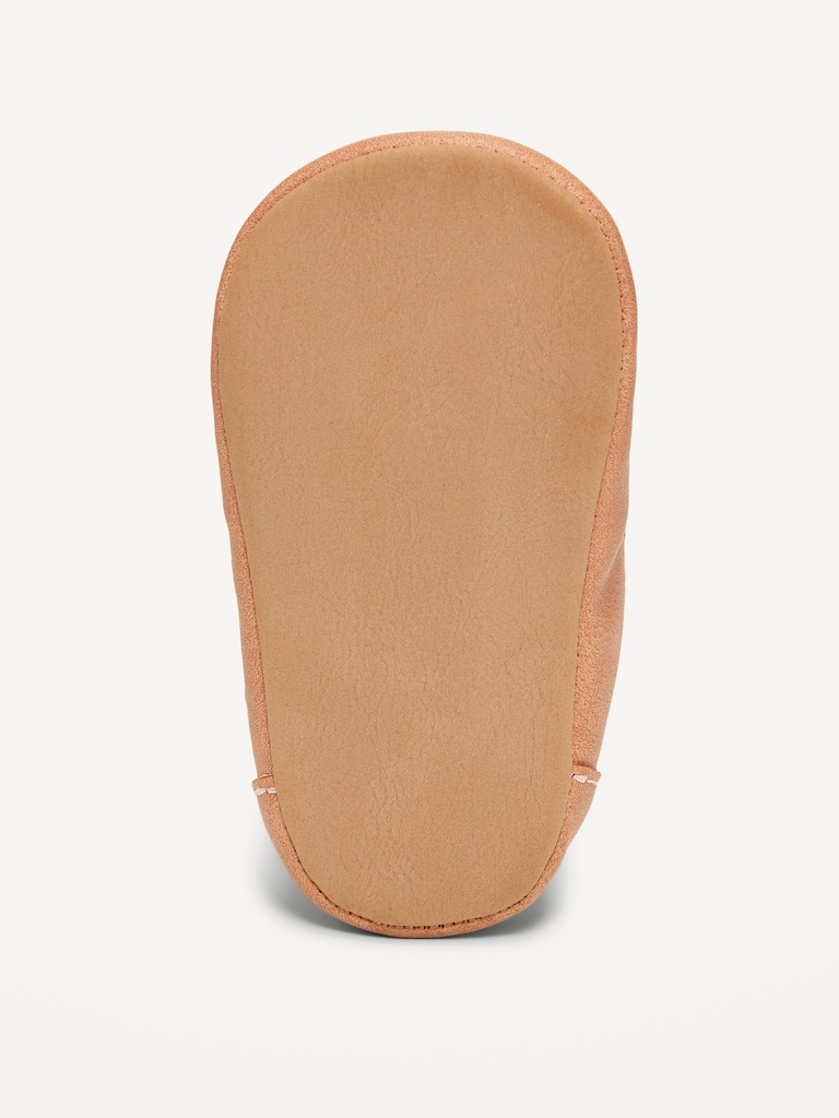 Faux-Leather Moccasin Shoes for Baby