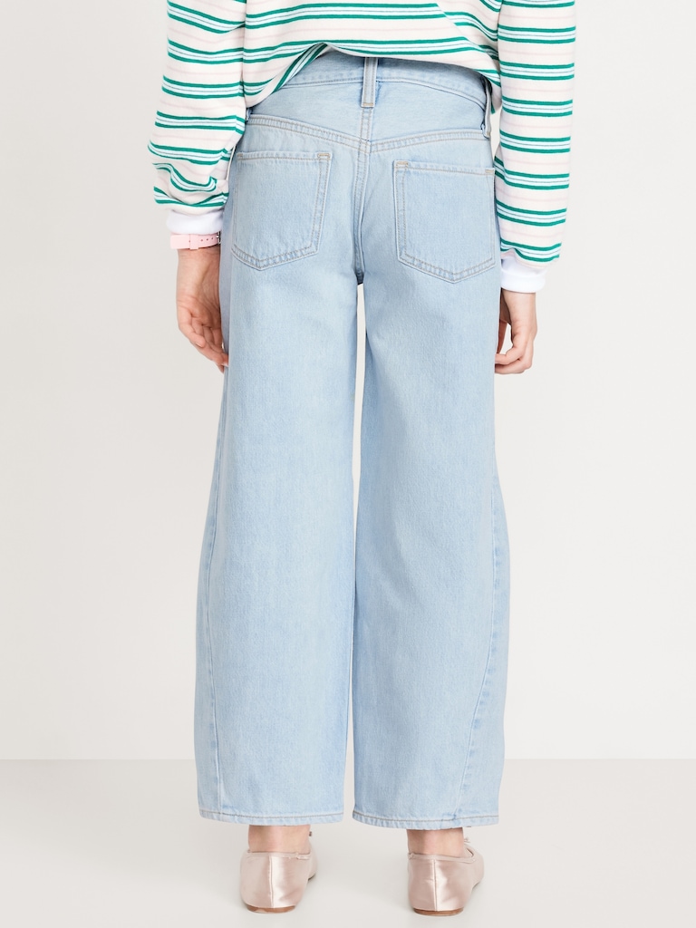 Super Baggy Barrel-Leg Jeans for Girls