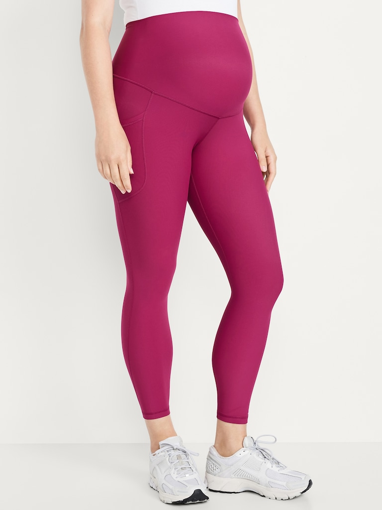 Maternity Full-Panel PowerSoft 7/8 Leggings