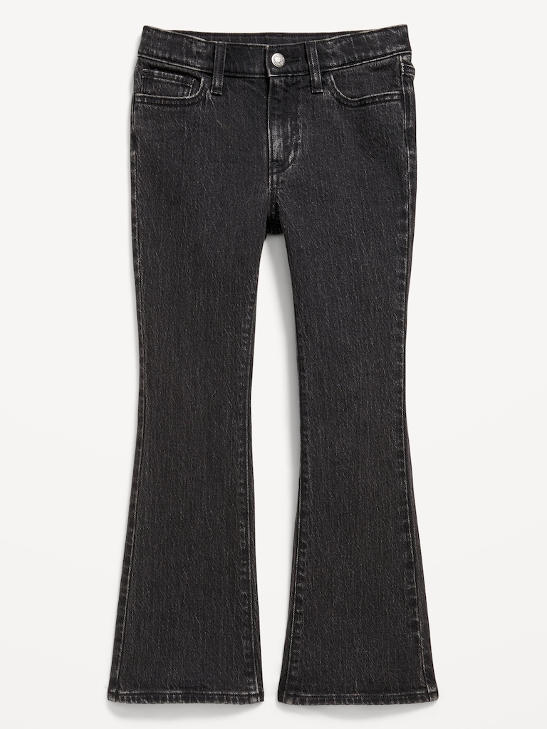 Wow High-Waisted Flare Jeans for Girls