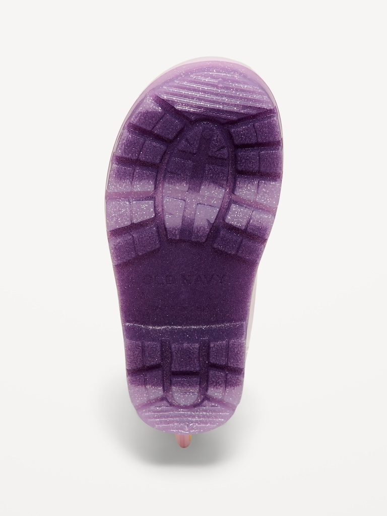 Tall Unicorn-Graphic Rain Boots for Toddler Girls