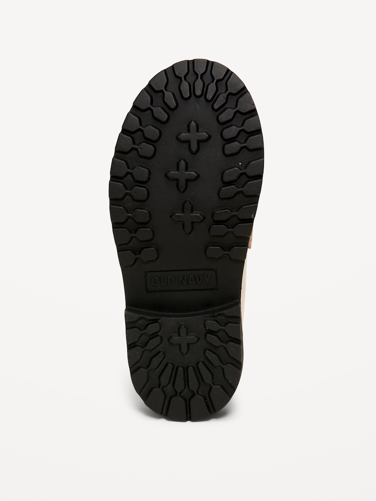 Faux-Leather Chunky Loafers for Toddler Girls