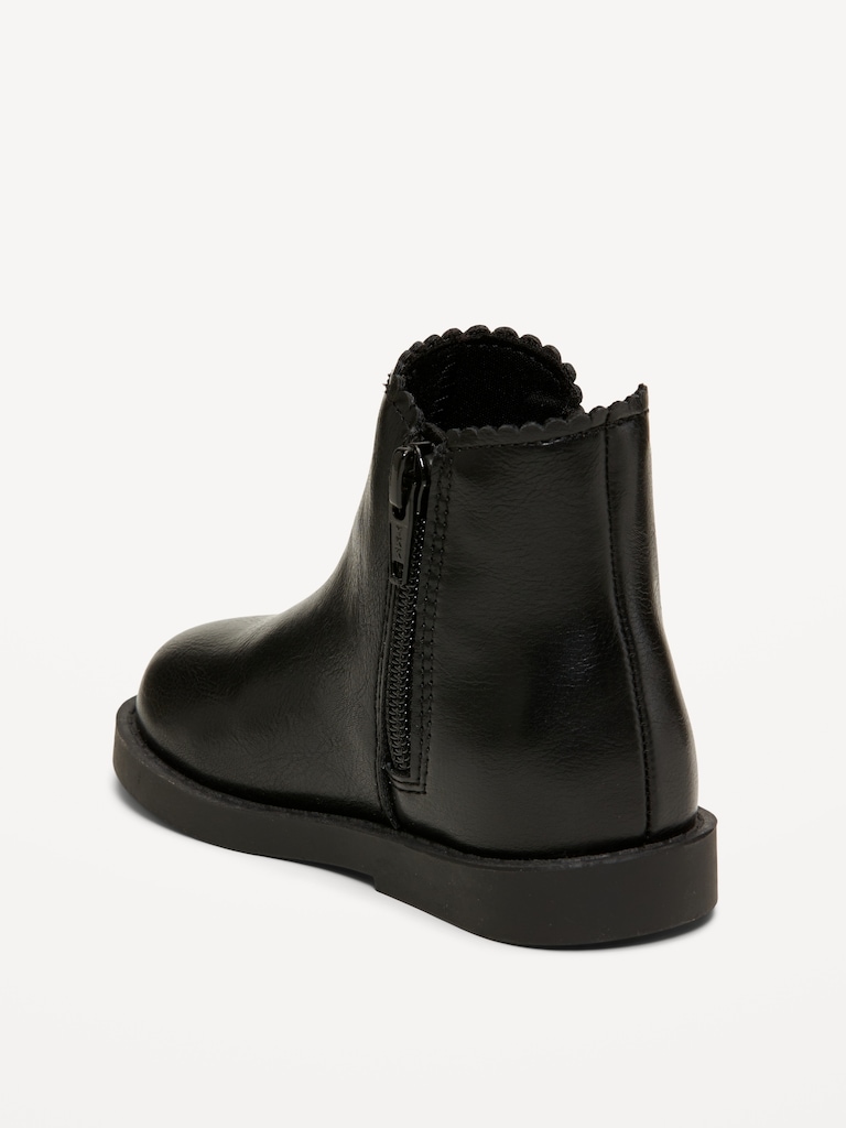 Faux-Leather Chelsea Boots for Toddler Girls
