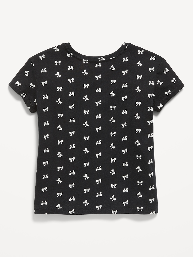 Softest Printed Short-Sleeve T-Shirt for Girls