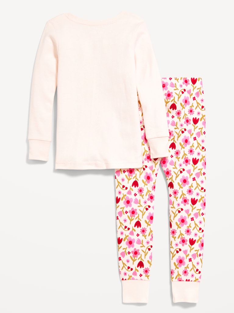 Printed Snug-Fit Pajama Set for Toddler & Baby