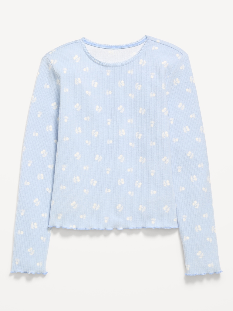CozePlush Printed Long-Sleeve T-Shirt for Girls