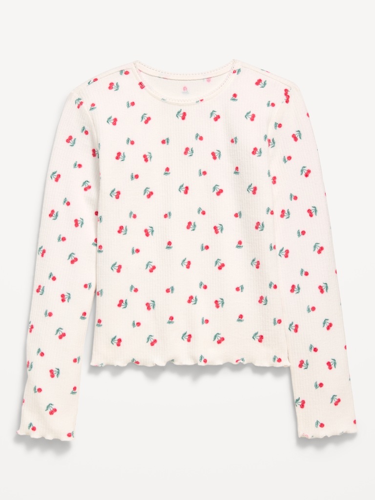 CozePlush Printed Long-Sleeve T-Shirt for Girls