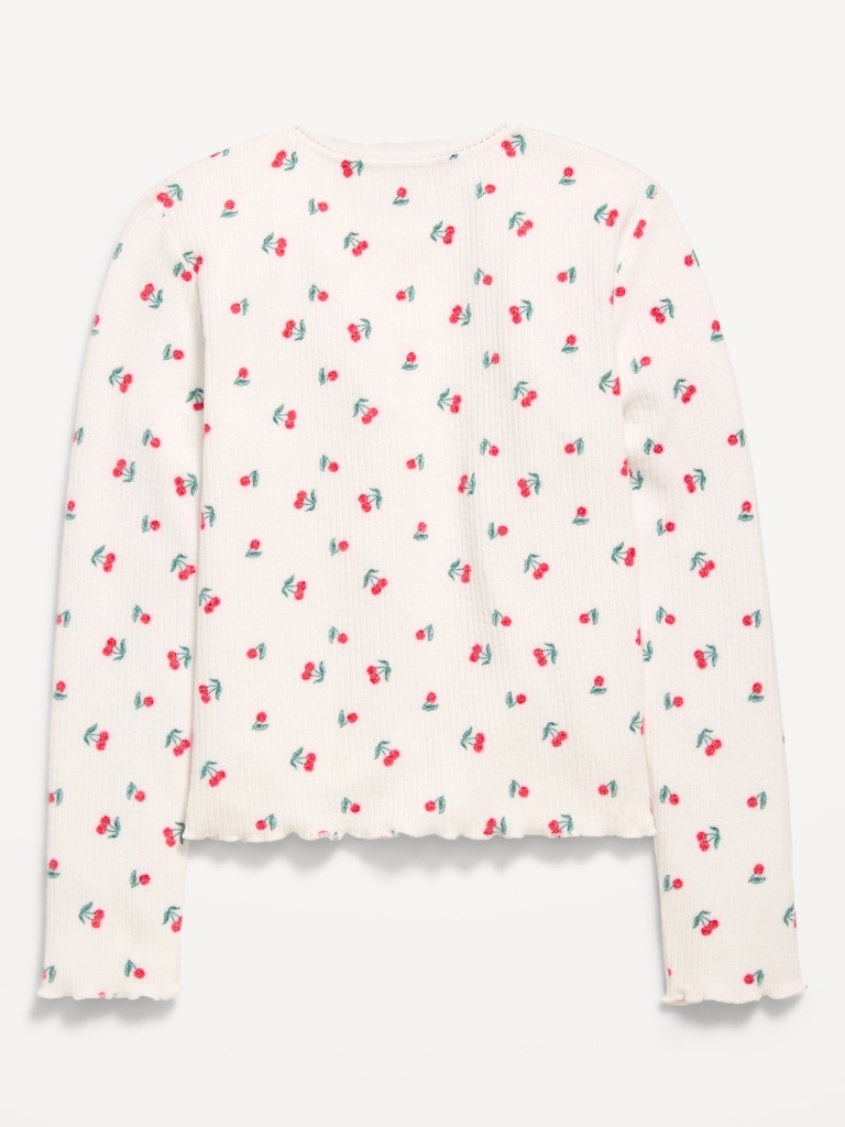 CozePlush Printed Long-Sleeve T-Shirt for Girls