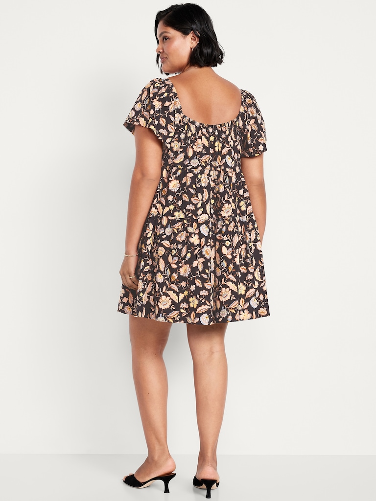 Mini Floral Swing Dress