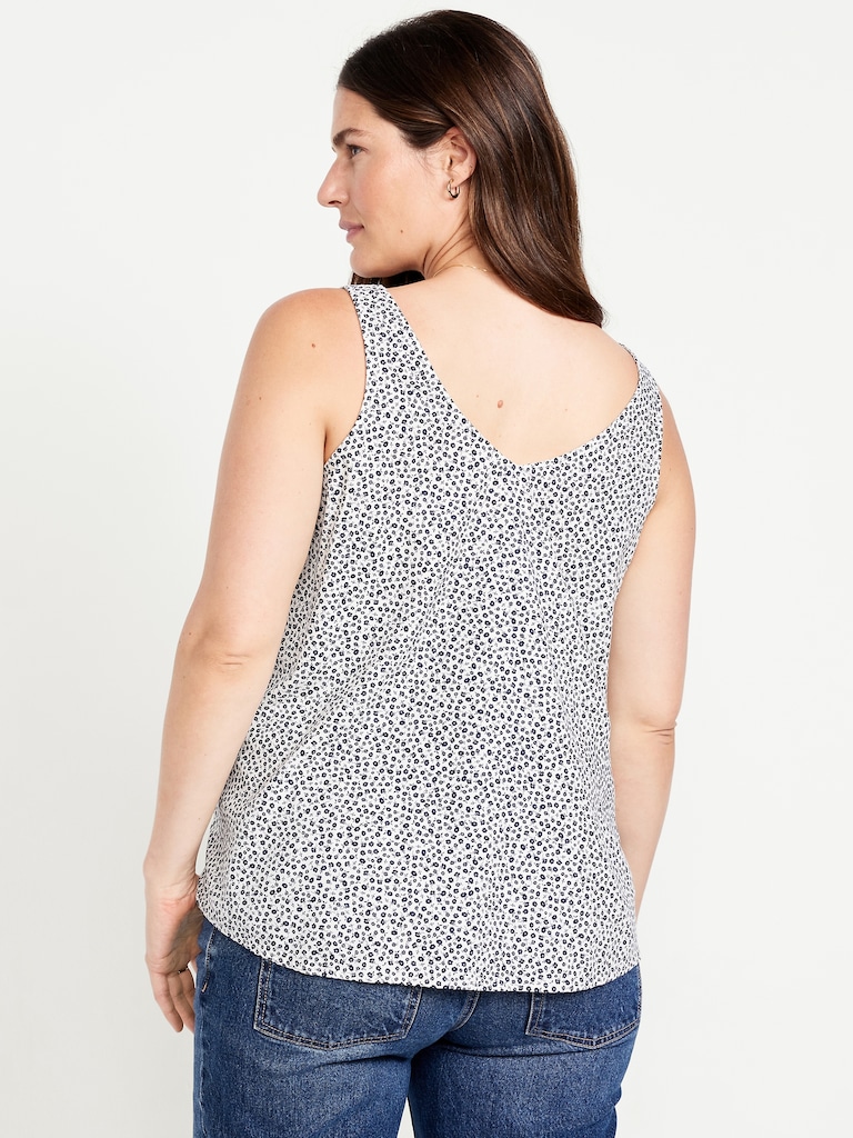 Maternity Crepe Shell Tank