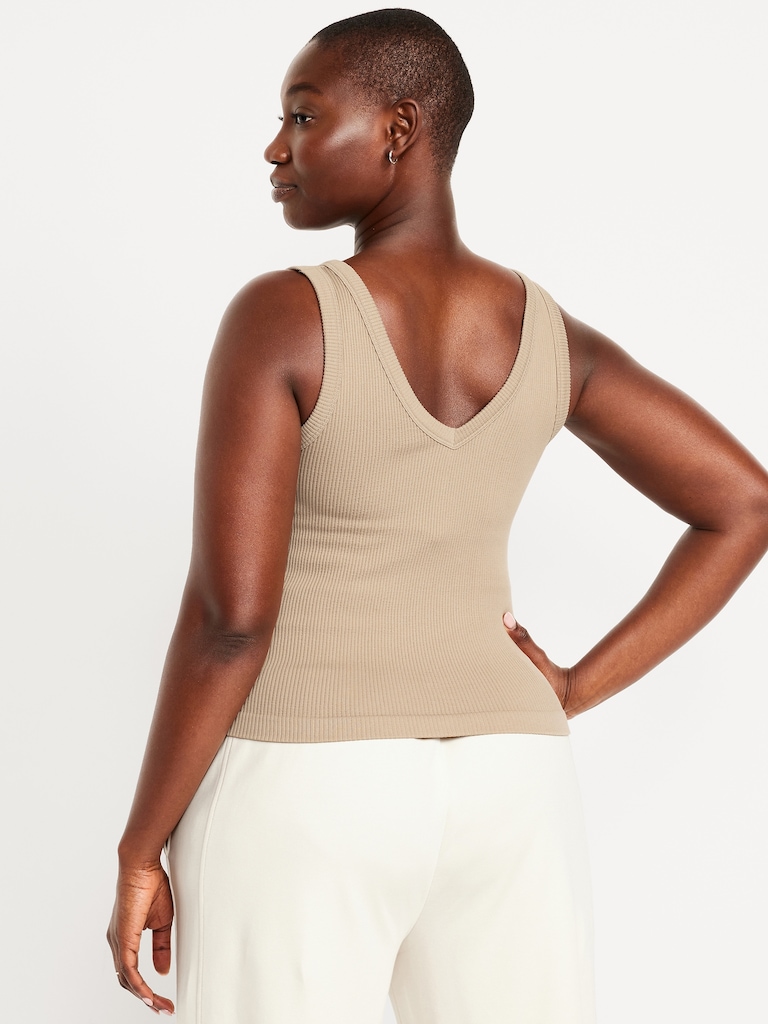 Exhale Seamless Fitted Rib Tank