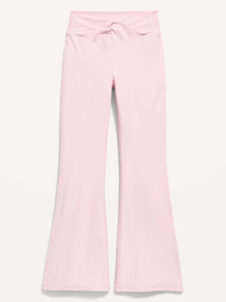High-Waisted PowerSoft Twist-Front Flare Leggings for Girls