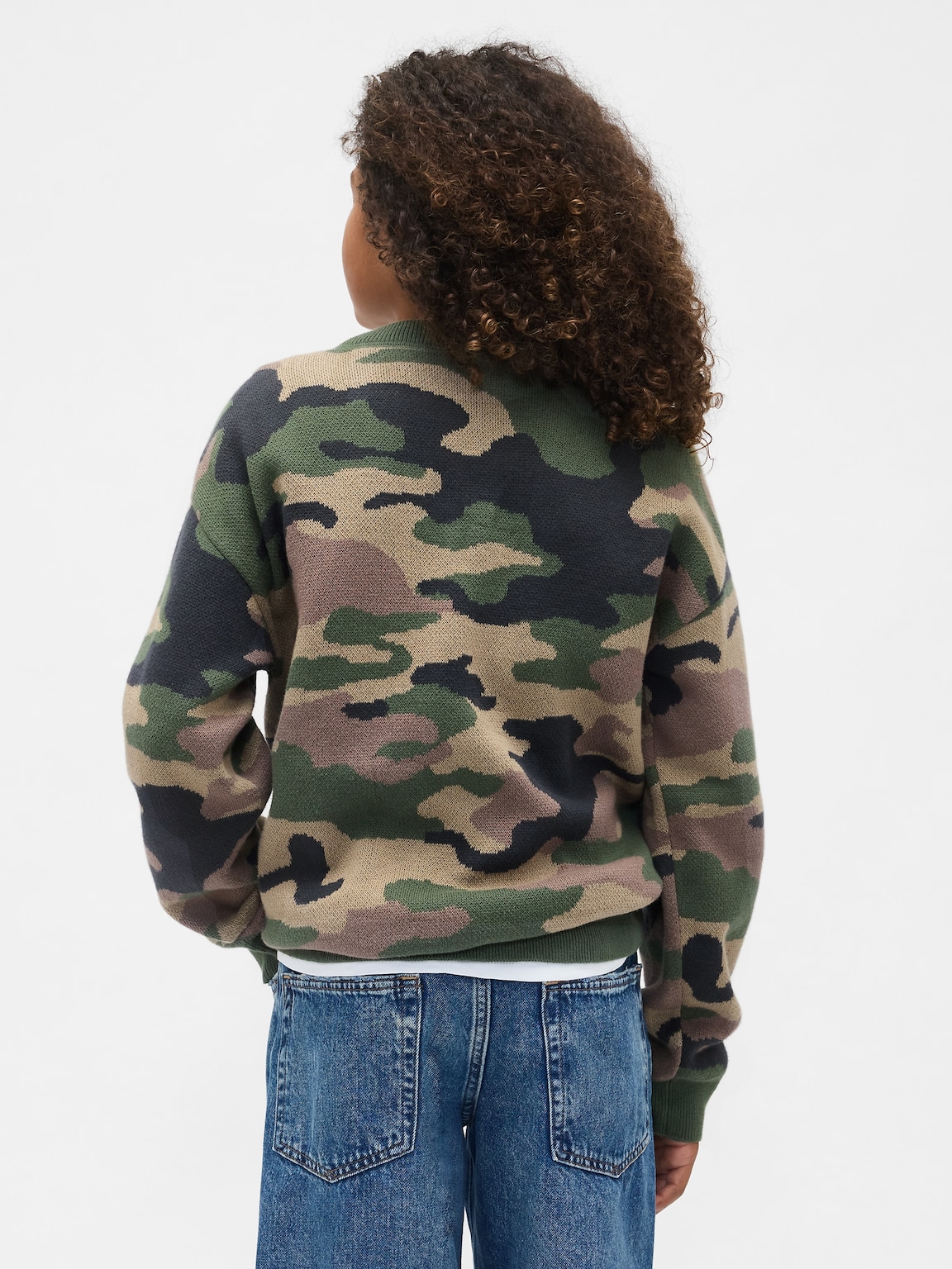 Kids Relaxed Crewneck Sweater