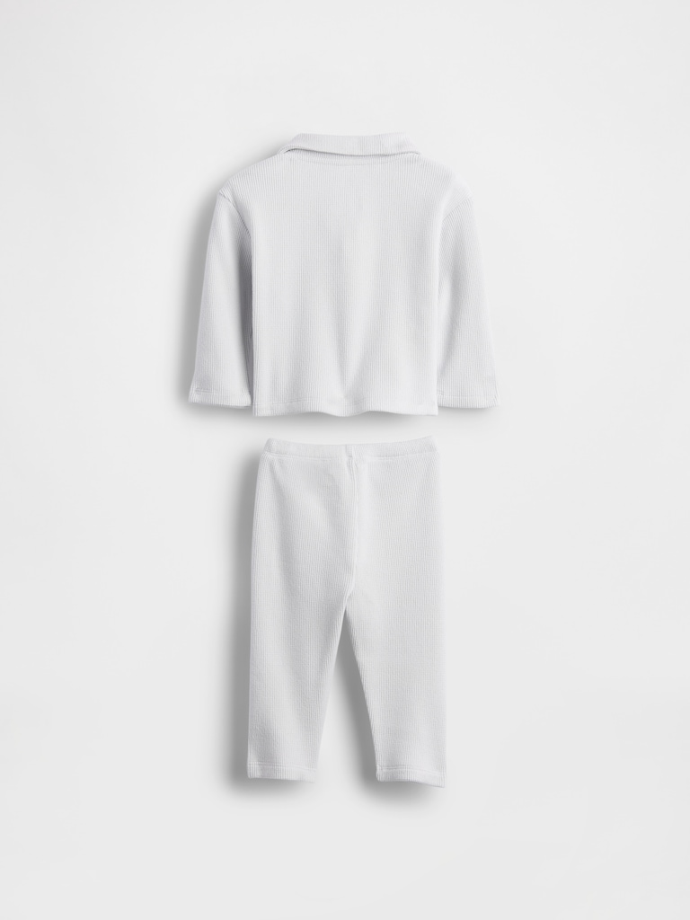 Baby Softspun Waffle Outfit Set