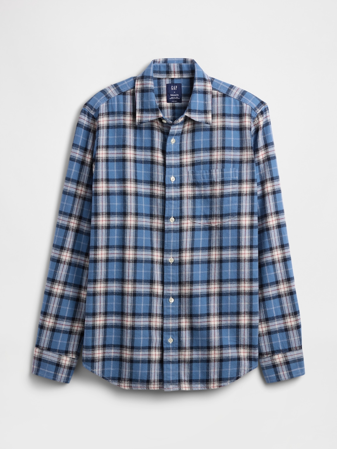 Organic Cotton Relaxed Flannel Shirt