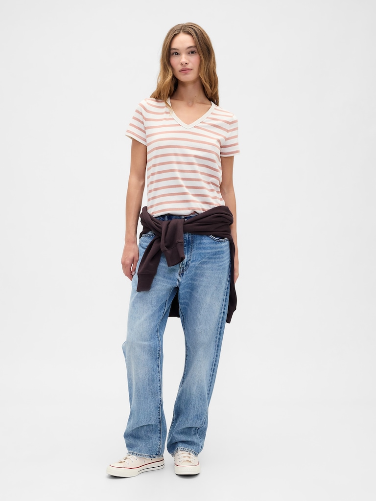 Favorite Stripe V-Neck T-Shirt