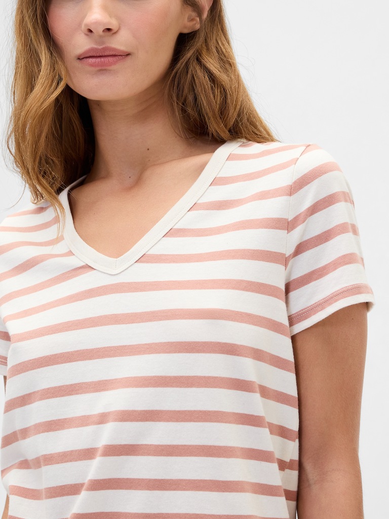 Favorite Stripe V-Neck T-Shirt