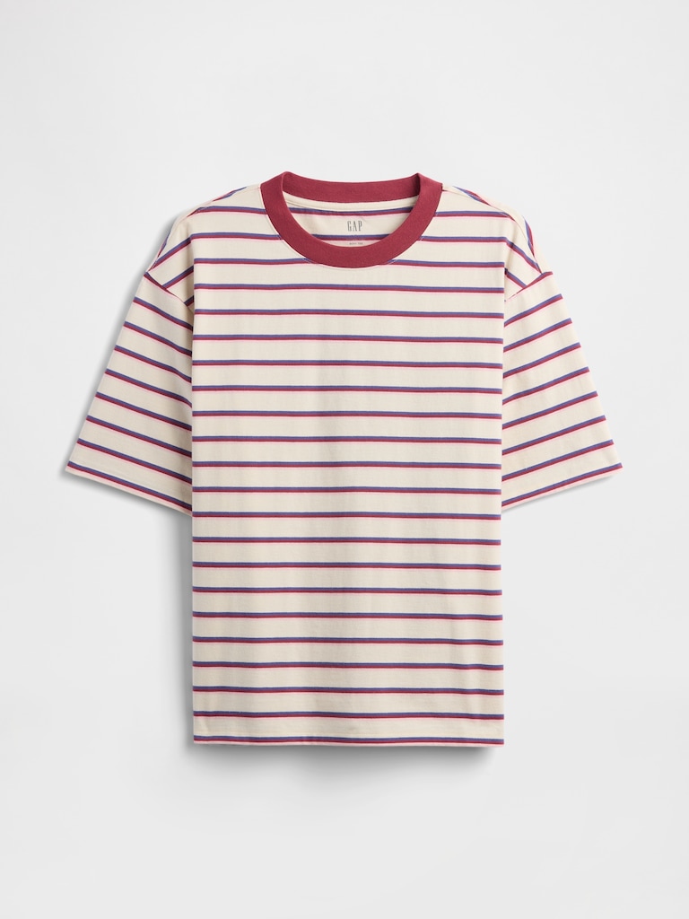 Vintage Soft Stripe Boxy T-Shirt