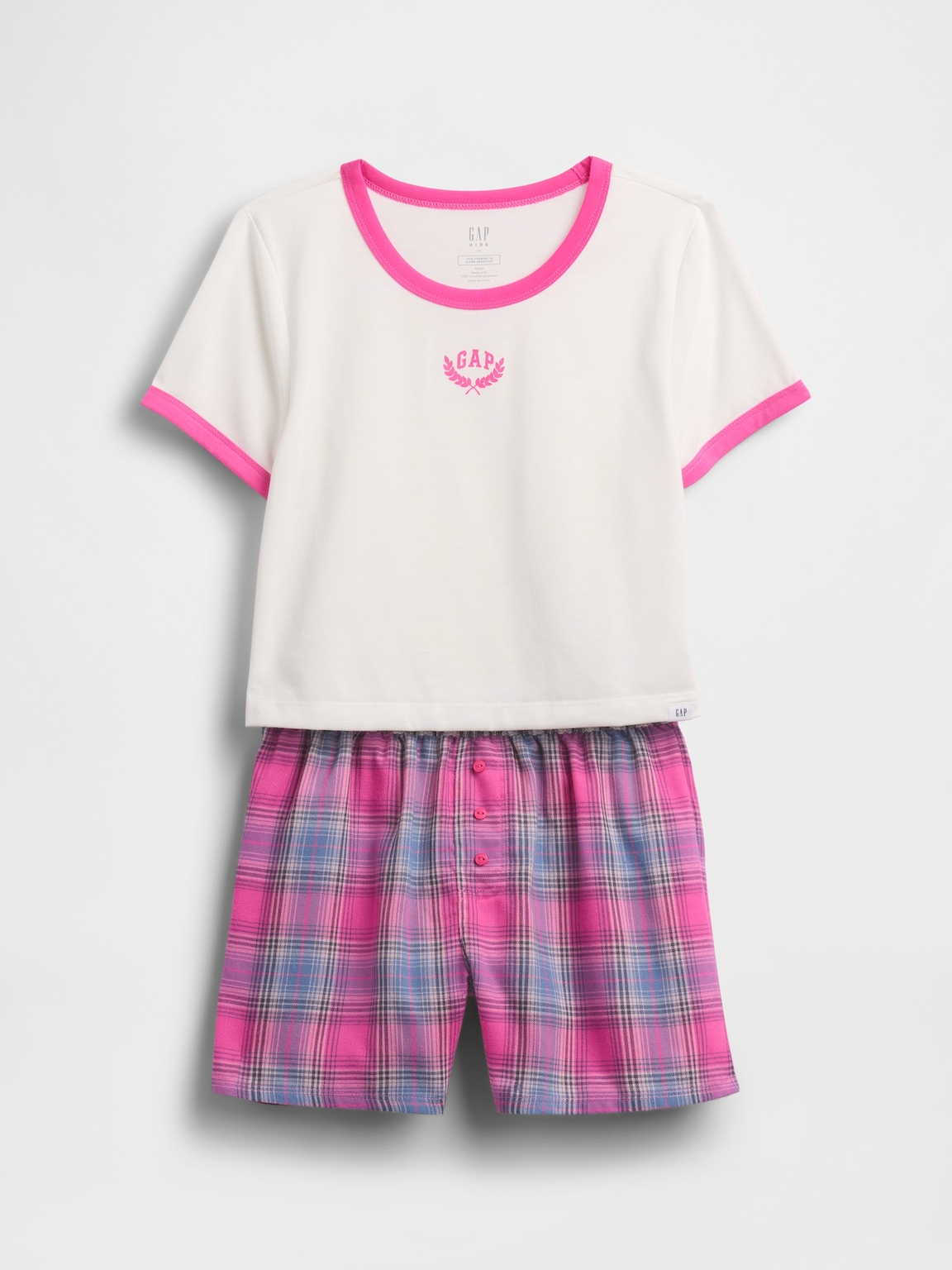 Kids Recycled PJ Short Set